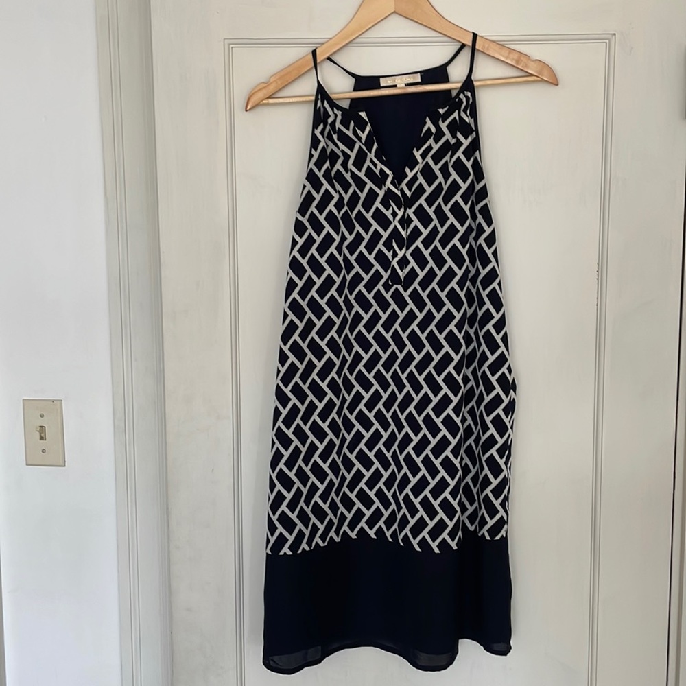 Under Skies blue and white summer dress